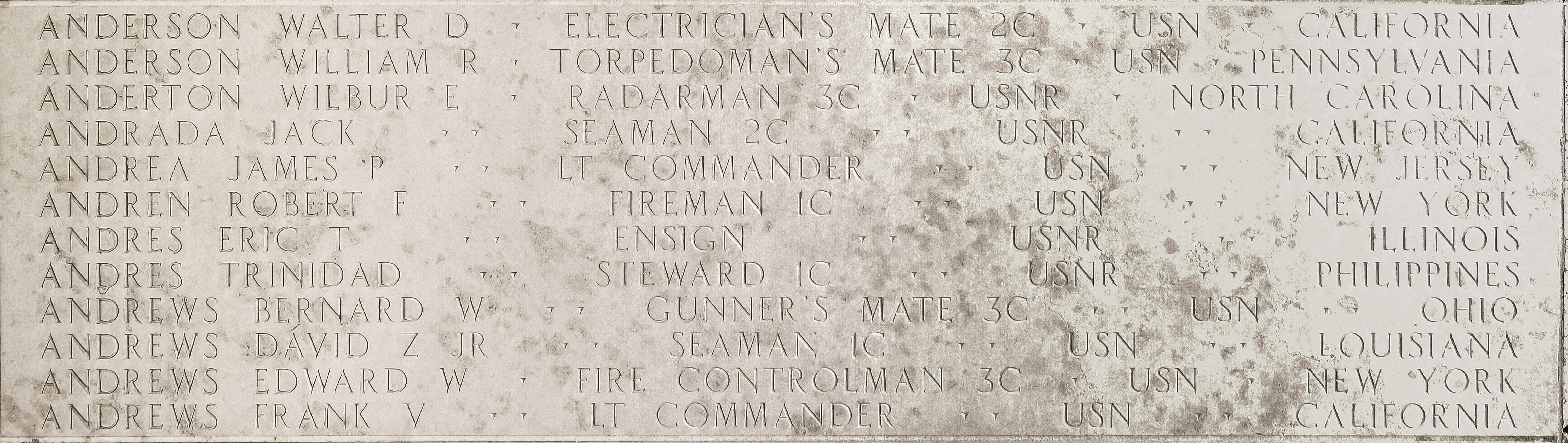 William R. Anderson, Torpedoman's Mate Third Class